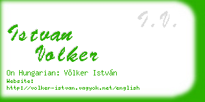 istvan volker business card
